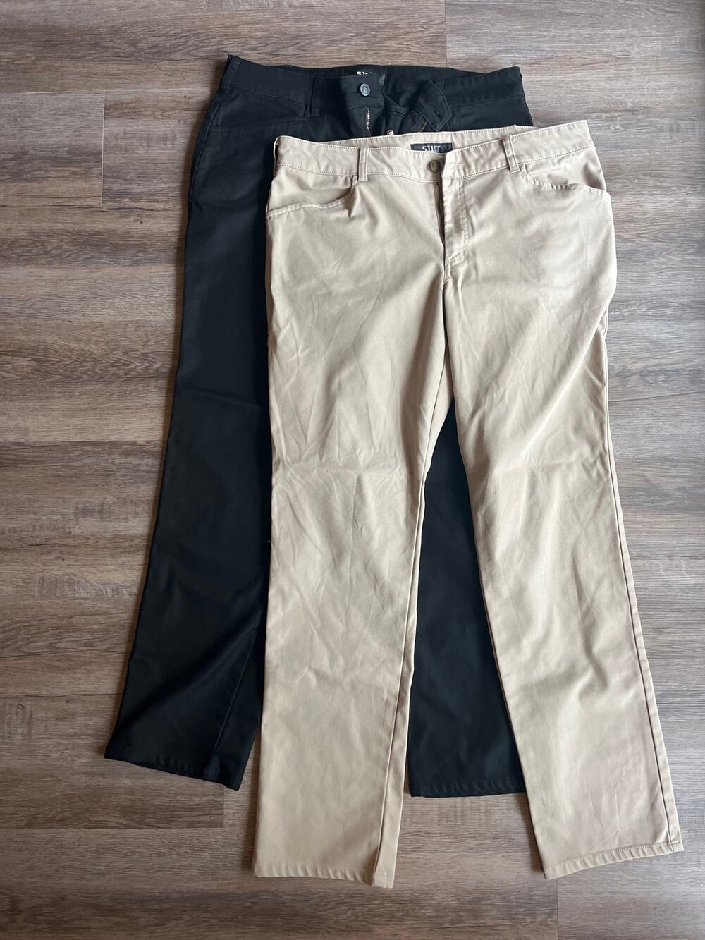 Lot of 2 EUC 5.11 Cirrus 2.0 Womens Pants Black Khaki Size 14